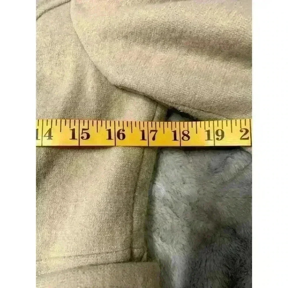 Anthropology Fumblin Foe Wool Camel Military Style Coat Juniors Large - Picture 7 of 9